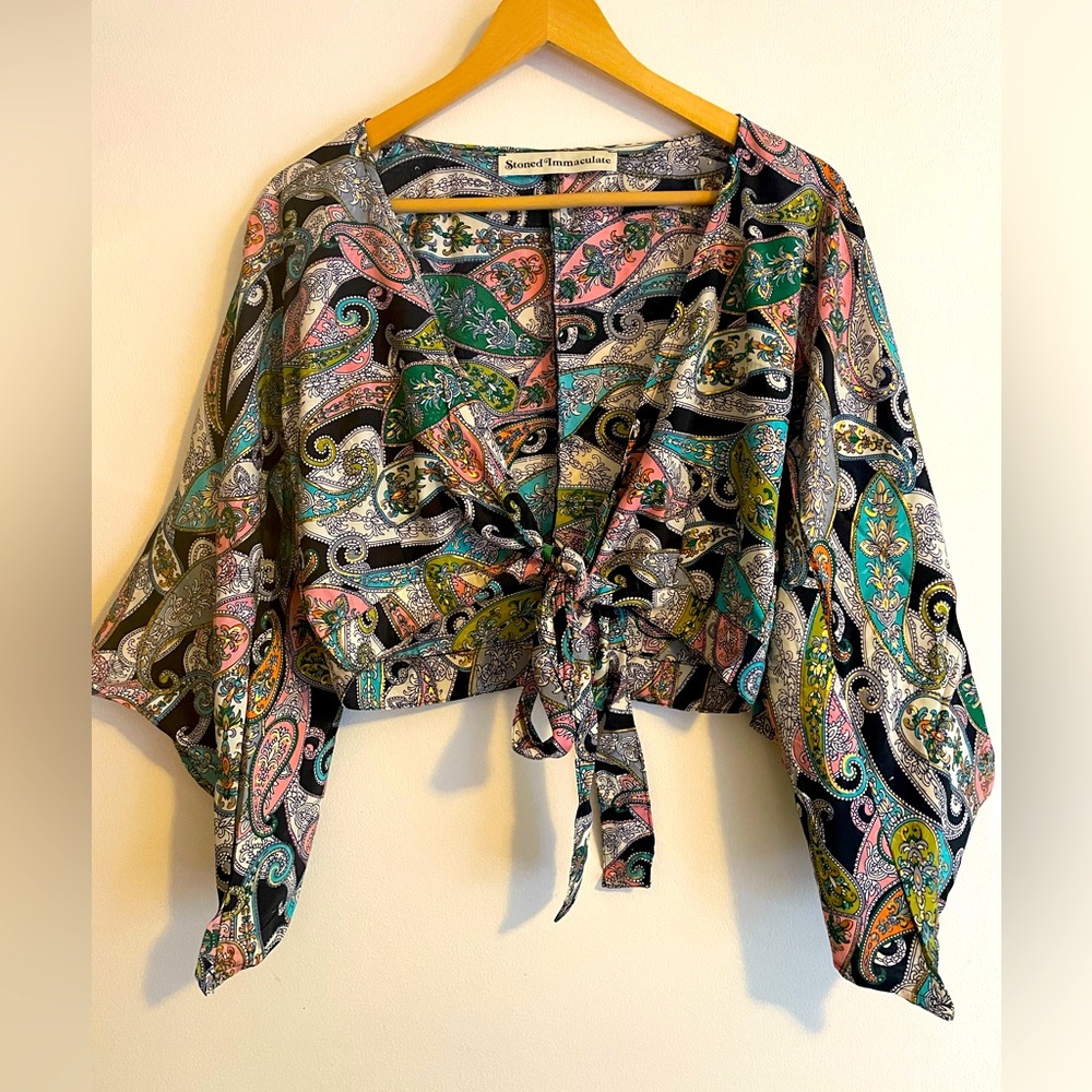 Stoned Immaculate Multicolor Paisley Blouse